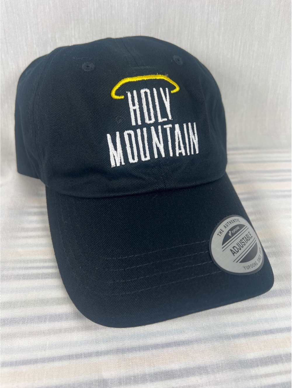 Holy Mountain Yupoong The Classics Black Embroidered Strapback Hat